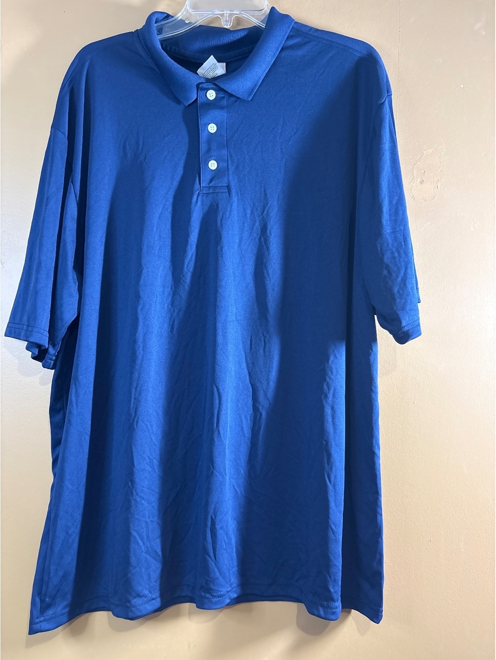 HC1256. Hanes Men's Blue Polo Shirt XL